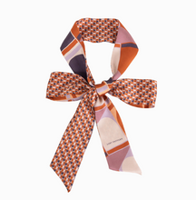 Load image into Gallery viewer, &quot;Modular&quot; Silk Skinny Scarf - Orange
